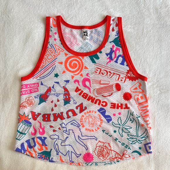 Zumba Colorful Graphic Tank Top - Picture 1 of 5